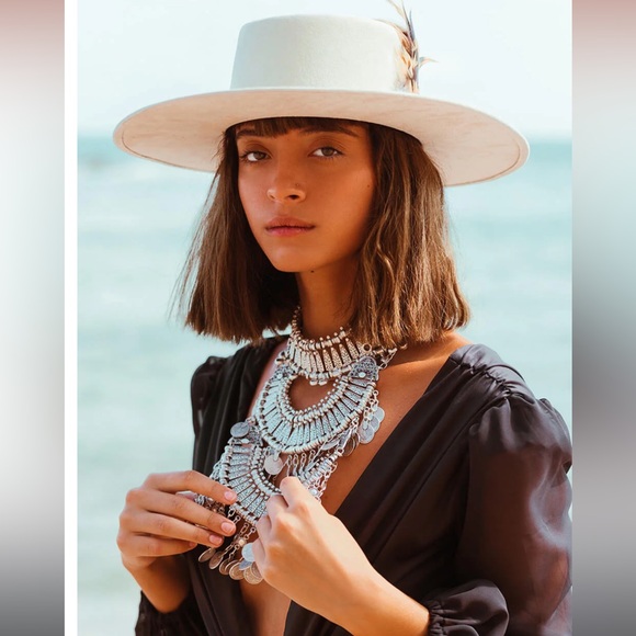 SUKISO BODRUM Statement Necklace Coin Collar Silver New Hippie Boho Bellydance - Picture 4 of 10